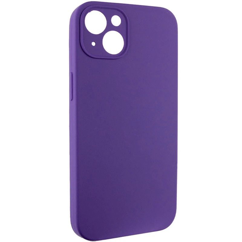 Чехол с защитой камеры Silicone Case для Apple iPhone 14 (6.1") – Фиолетовый / Amethyst. Фото 2 из 6