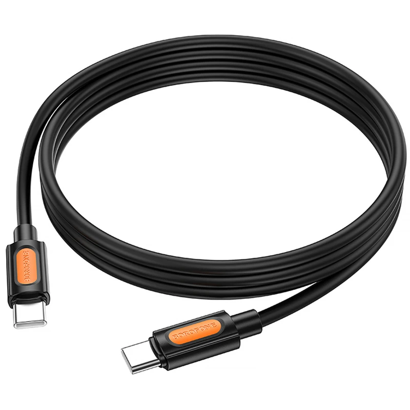 Дата кабель Borofone BX114 Structure Type-C to Type-C 60W (1m) – Black. Фото 5 из 5