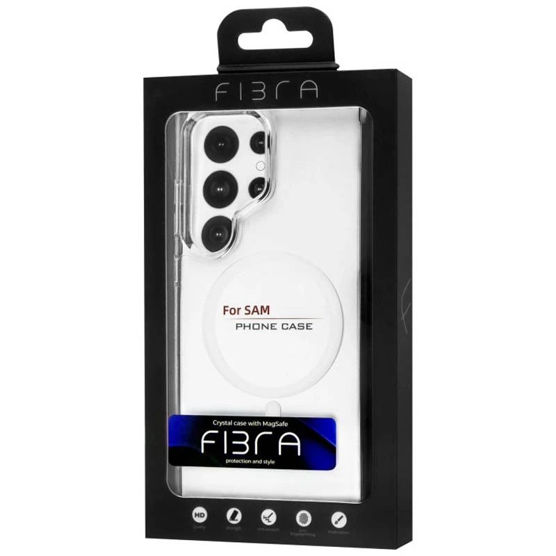 Чохол fibre diamond with MagSafe для Samsung Galaxy S24 Ultra – Clear. Фото 7 з 8