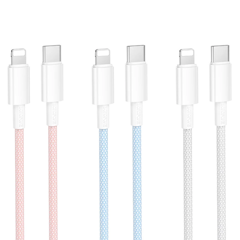 Дата кабель Borofone BX117 Source Type-C to Lightning 27W (1m) фото 1 из 1