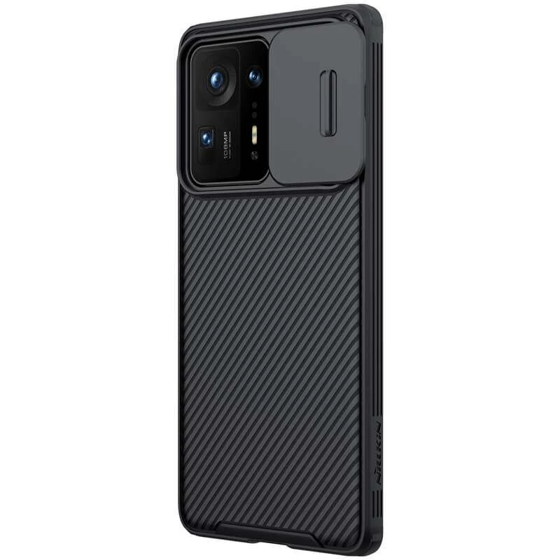 Карбована накладка Nillkin зі шторкою для камери на Xiaomi Mix 4 – Чорний / Black. Фото 3 з 5