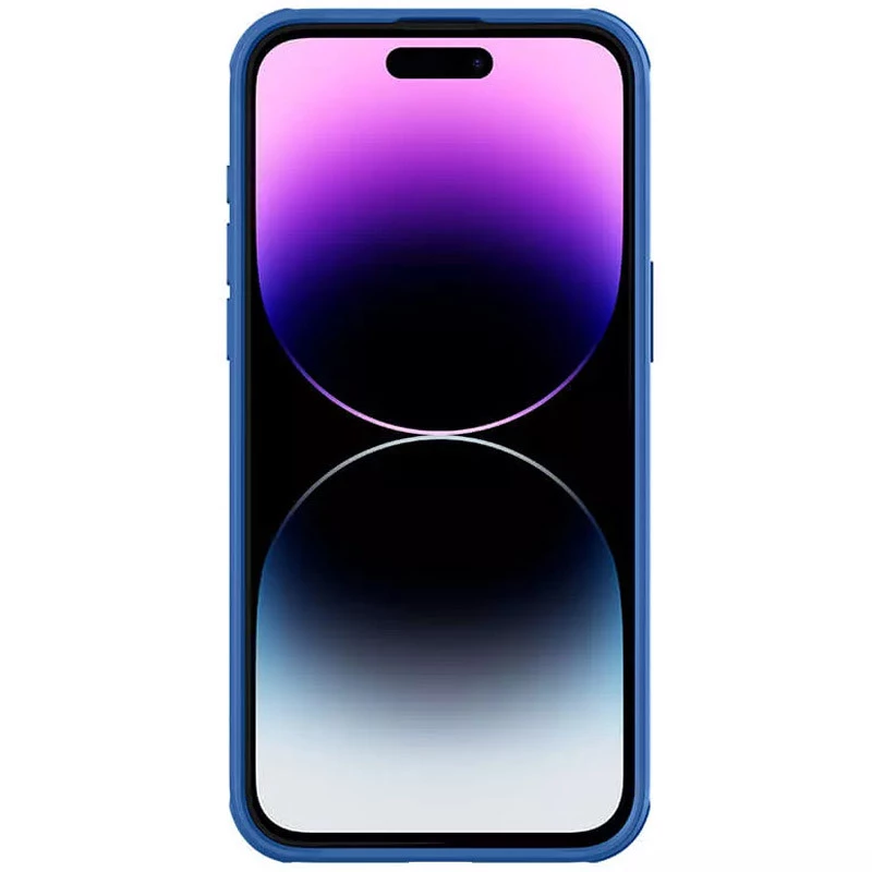 Карбована накладка Nillkin Pro зі шторкою для камери на Apple iPhone 15 Pro (6.1") – Blue. Фото 5 з 7