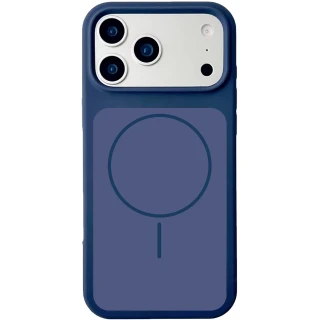 Чехол Silk Duo Color (AA) NO LOGO with Magnetic Fit для Apple iPhone 17 Pro (6.3") — Midnight Blue