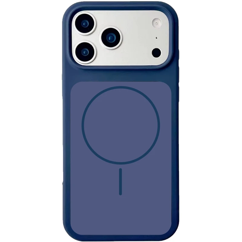 Чехол Silk Duo Color (AA) NO LOGO with Magnetic Fit для Apple iPhone 17 Pro Max (6.9") – Midnight Blue. Фото 1 из 1