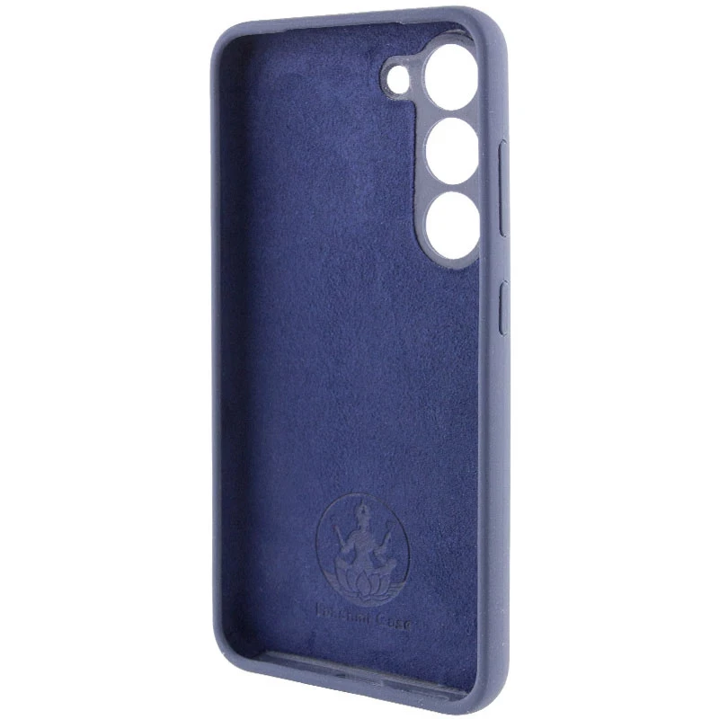 Чехол Silicone Case Lakshmi Premium L с закрытой камерой для Samsung Galaxy S23 – Темно-синий / Midnight blue. Фото 3 из 5