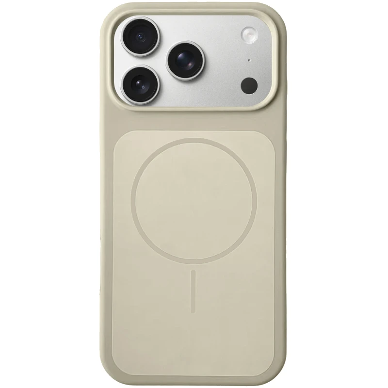 Чехол Silk Duo Color (AA) NO LOGO with Magnetic Fit для Apple iPhone 17 Pro Max (6.9") – Antigue White. Фото 1 из 1
