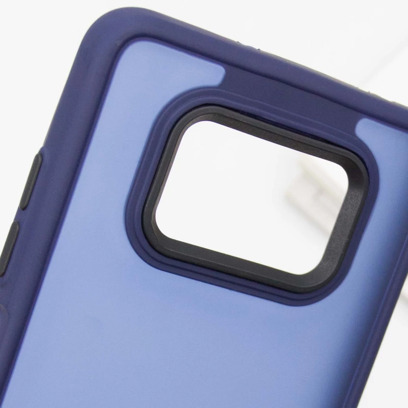 Чохол TPU+PC Lyon Frosted на Xiaomi Poco X3 NFC / Poco X3 Pro – Синій / Navy Blue. Фото 10 з 12