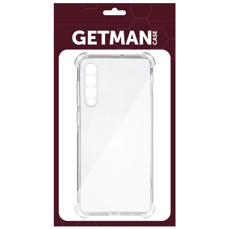 Ультратонкий силіконовий чохол GETMAN з критими бортами та камерою для Samsung Galaxy A50 (A505F) / A50s / A30s – Безбарвний (прозорий). Фото 4 з 4