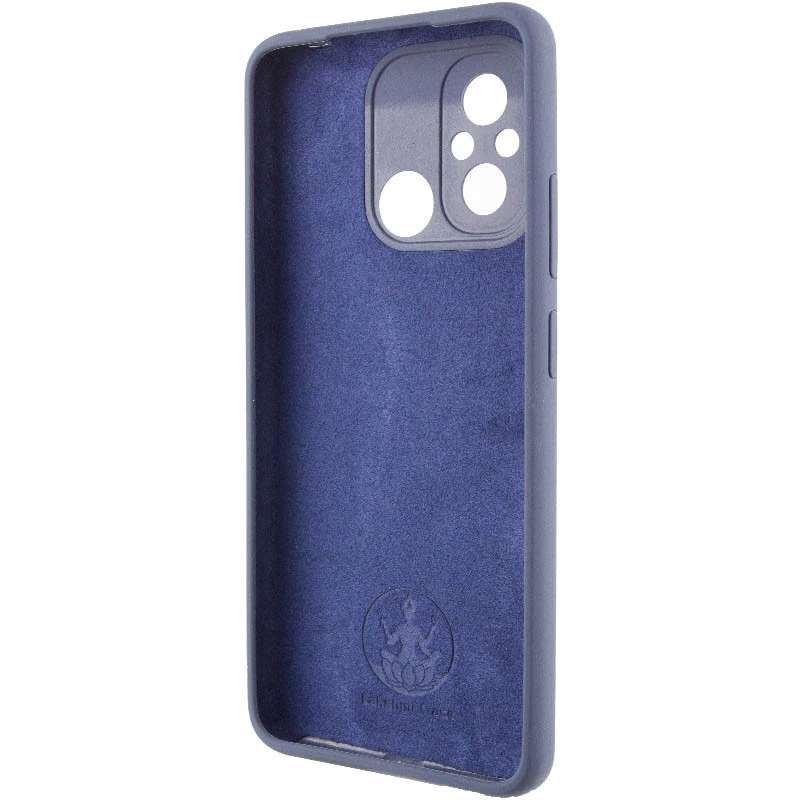 Чехол Silicone Case Lakshmi Premium L с закрытой камерой для Xiaomi Redmi 12C / Poco C55 – Темно-синий / Midnight blue. Фото 3 из 4