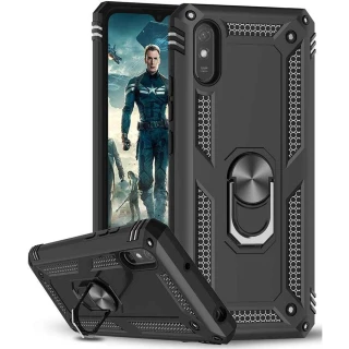 Протиударний чохол Serge Ring з кільцем на Xiaomi Redmi 9A фото 1 з 7