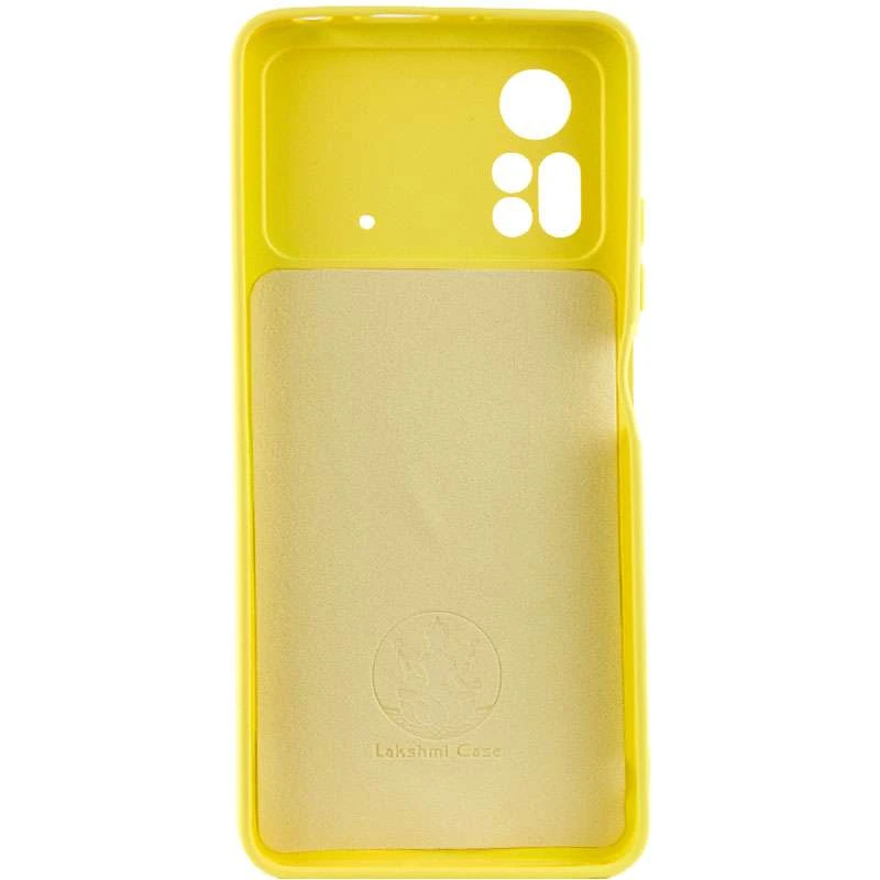 Чохол Silicone Case Lakshmi з закритою камерою на Xiaomi Poco X4 Pro 5G – Жовтий / Flash. Фото 3 з 6