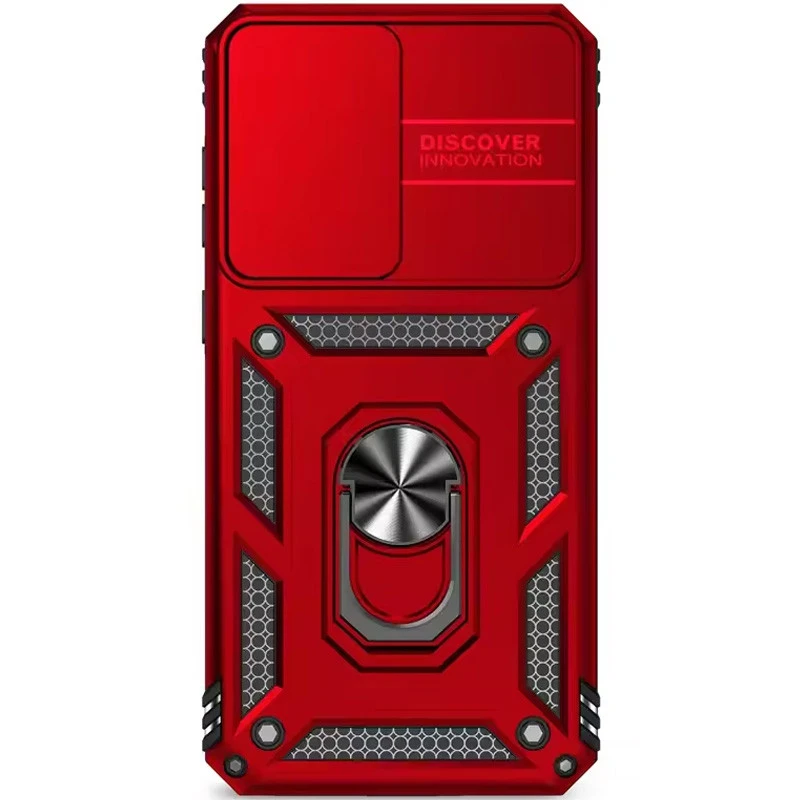 Протиударний чохол Serge Ring з кільцем на Samsung Galaxy A57 5G – Червоний. Фото 4 з 4