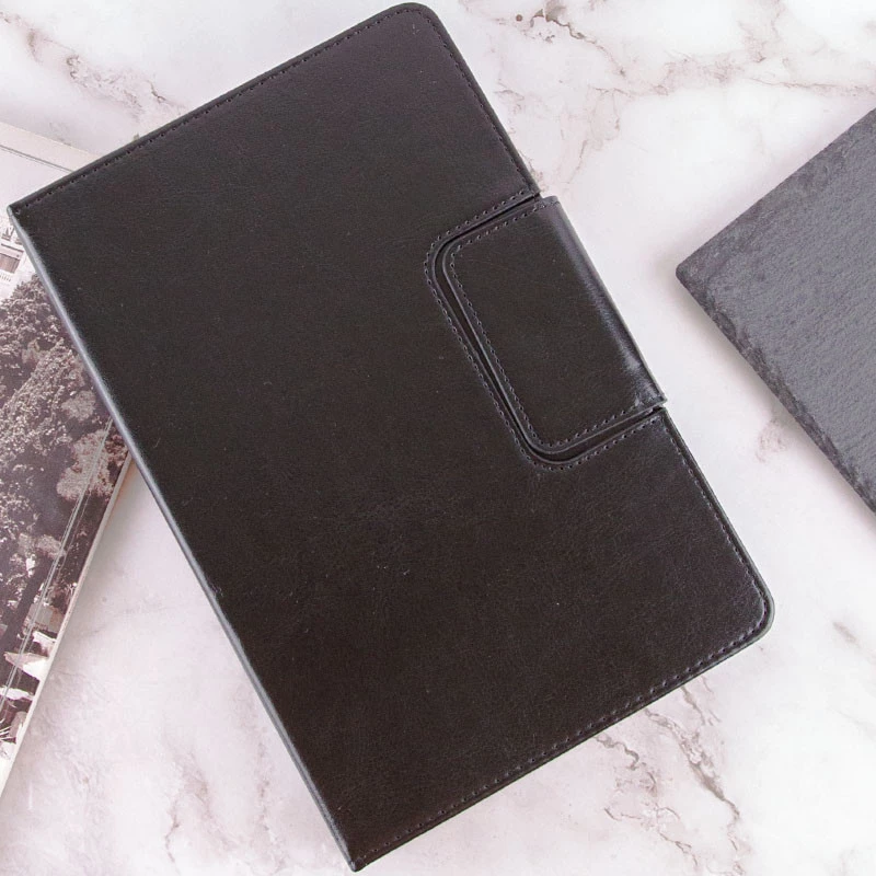Універсальний шкіряний чохол книжка для планшета 7-8" – Чорний. Фото 10 з 10