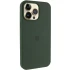Чехол Silicone Case (AA) Logo with MagSafe для Apple iPhone 17e (6.1") – Зеленый / Cyprus Green. Фото 2 из 6