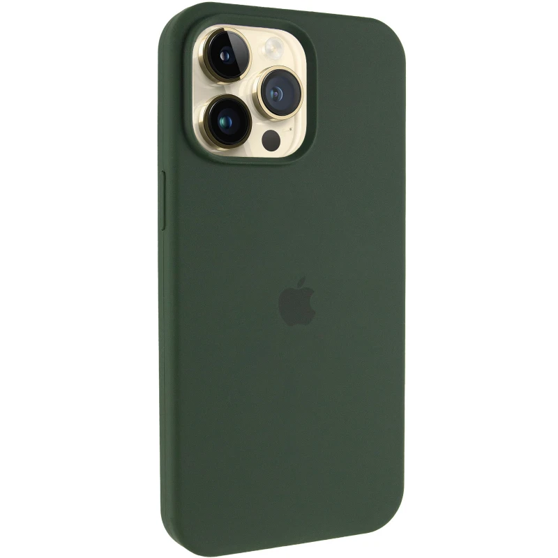 Чохол Silicone Case (AA) Logo with MagSafe для Apple iPhone 12 Pro (6.1") – Зелений / Cyprus Green. Фото 2 з 6