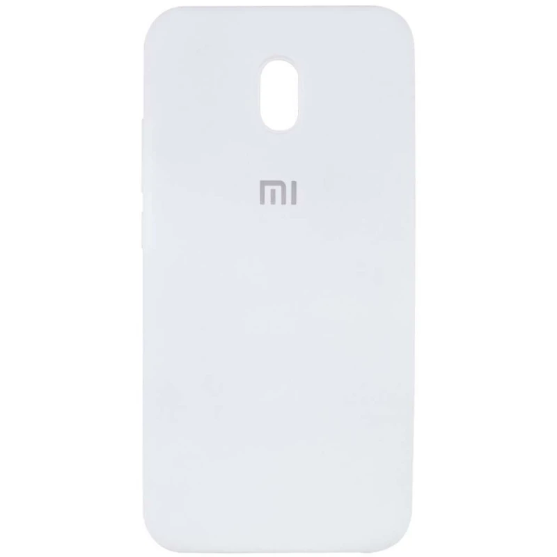 

Чехол Silicone Case с закрытым низом для Xiaomi Redmi 8a (Белый / White), Білий / white