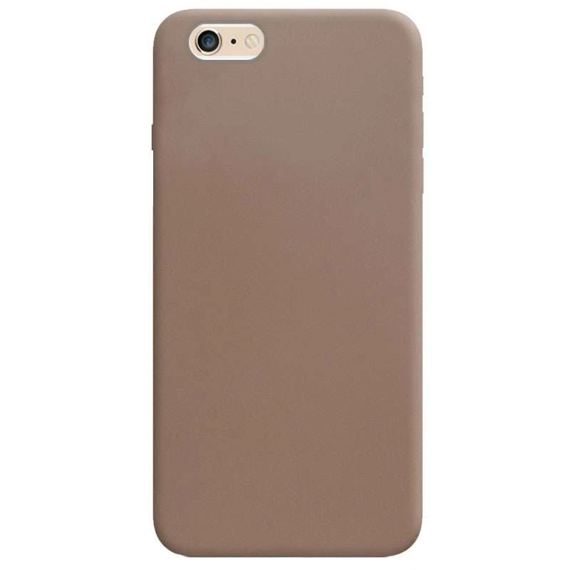 

Кольоровий сіліконовий чохол на Apple iPhone 6/6s (4.7") (Коричневий)