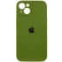 Чехол Silicone Case с защитой камеры для Apple iPhone 15 (6.1") – Зеленый / Dark Olive. Фото 1 из 6