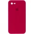 Чехол Silicone Case Square с защитой камеры для Apple iPhone 6/6s (4.7") – Красный / Rose Red. Фото 1 из 3