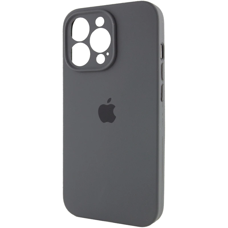 Чохол Silicone Case з захистом камери на Apple iPhone 14 Pro Max (6.7") – Сірий / Dark Gray. Фото 4 з 8