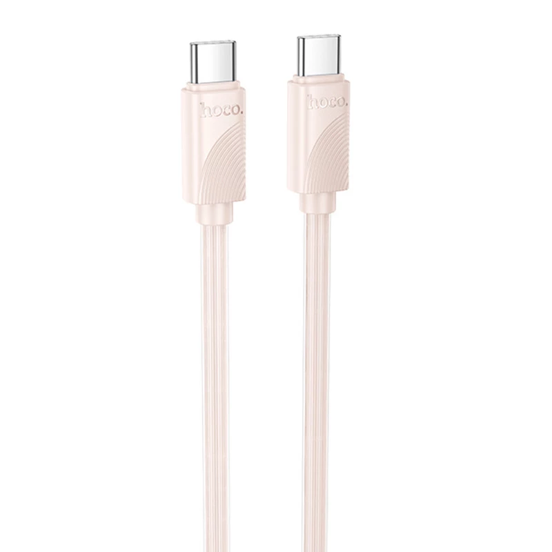 Дата кабель Hoco X114 Energy Type-C to Type-C 60W (1m) – Pink. Фото 1 з 3