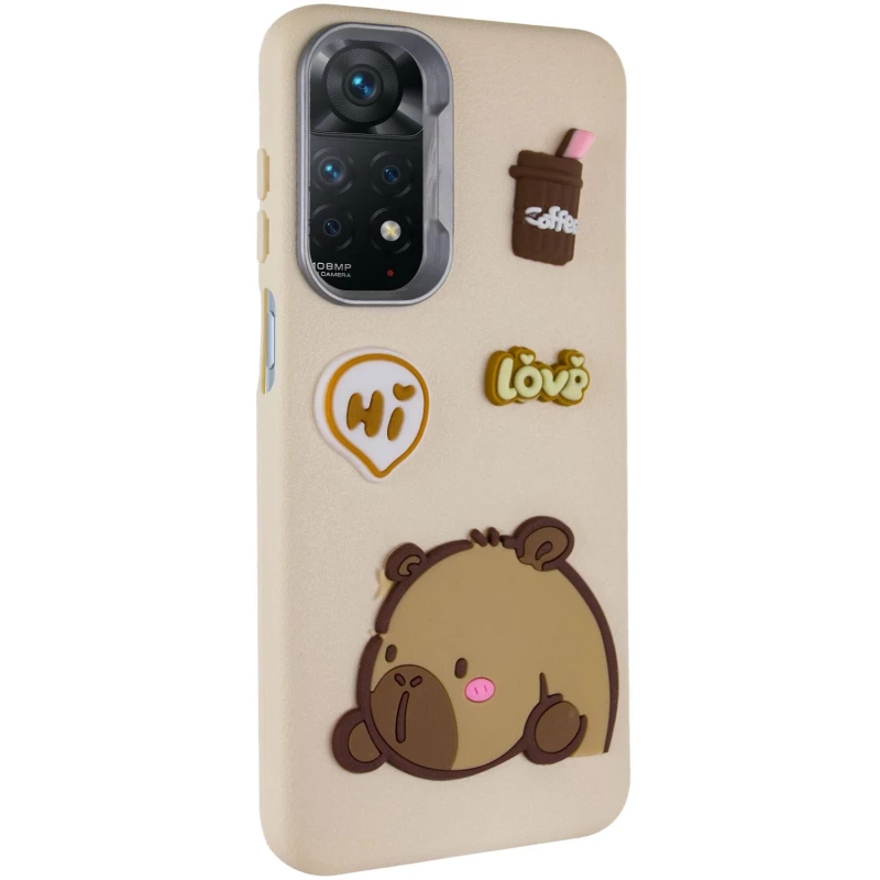 Чохол Labubu Toys для Xiaomi Redmi Note 12 Pro 4G – Capybara / Sand. Фото 1 з 6