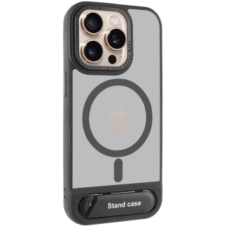 TPU+PC чехол Stand case для Apple iPhone 15 Pro (6.1") — Black