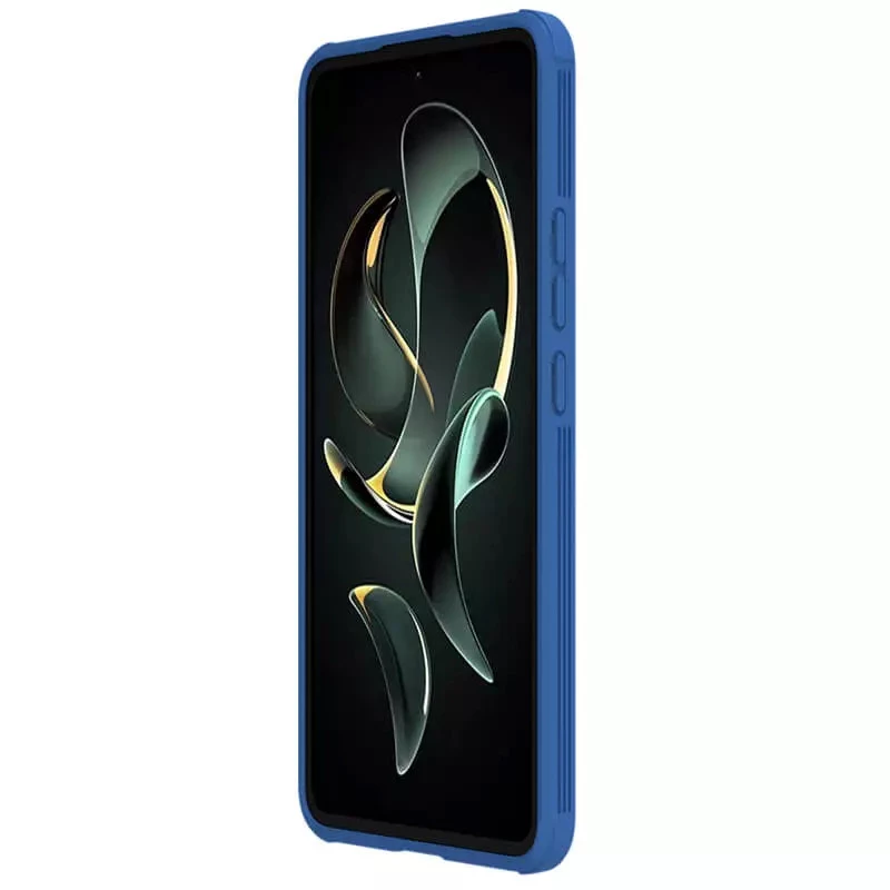 Карбована накладка Nillkin Pro зі шторкою для камери на Xiaomi 13T – Blue. Фото 5 з 6