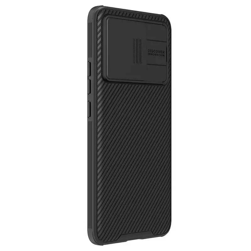 Карбована накладка Nillkin Pro зі шторкою для камери на Xiaomi 13T Pro – Black. Фото 2 з 8