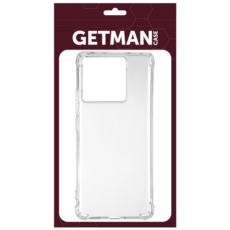 Ультратонкий силіконовий чохол GETMAN з критими бортами на Xiaomi 17 Pro – Безбарвний (прозорий). Фото 2 з 3