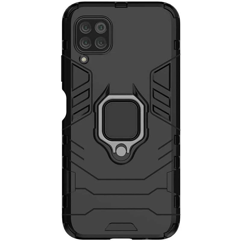 

Протиударний чохол Transformer з кільцем на Huawei P40 Lite (Чорний / Soul Black)