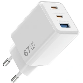 МЗП WIWU G026 Cube PD67W+QC3.0 GaN (1USB-A/2C) фото 1 з 4