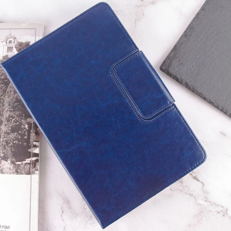 Універсальний шкіряний чохол книжка для планшета 7-8" – Синій. Фото 10 з 10
