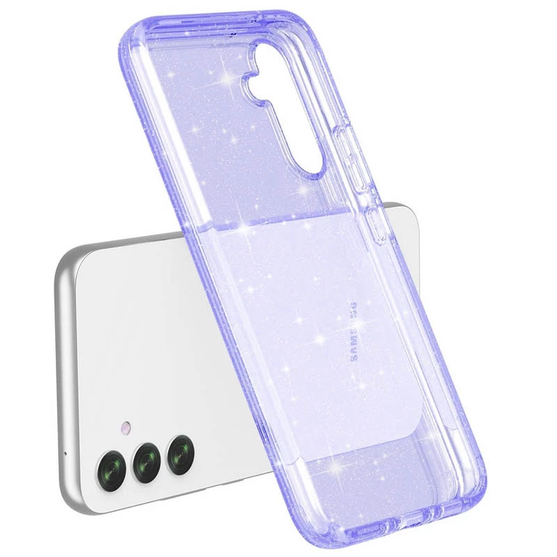 Блискучий силіконовий чохол на Samsung Galaxy A56 5G – Purple. Фото 4 з 8