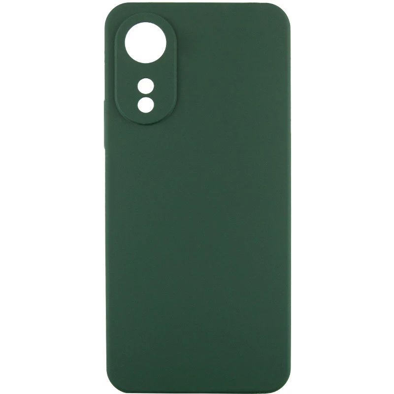Чохол Silicone Case Lakshmi Plus з закритою камерою на Oppo A60 – Зелений / Dark green. Фото 1 з 4