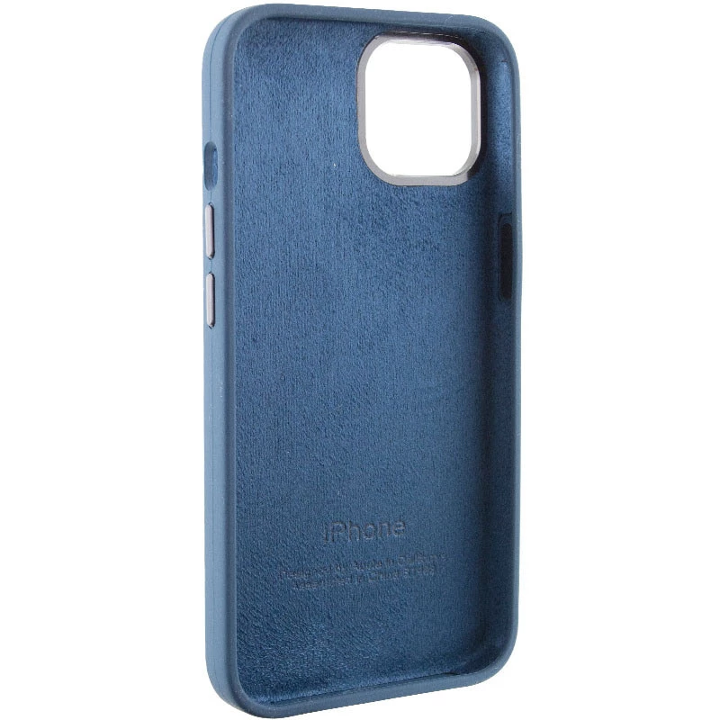 Чохол Silicone Case з металевими кнопками на Apple iPhone 12 Pro Max (6.7") – Синій / StromBlue. Фото 6 з 9