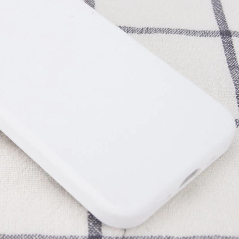 Чохол з закритим низом Silicone Case на Apple iPhone 12 mini (5.4") – Білий / White. Фото 2 з 3