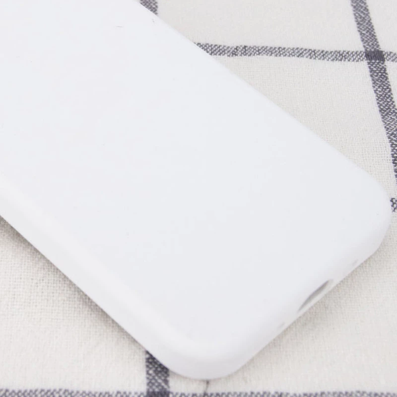 Чехол с закрытым низом Silicone Case для Apple iPhone 14 (6.1") – Белый / White. Фото 2 из 3