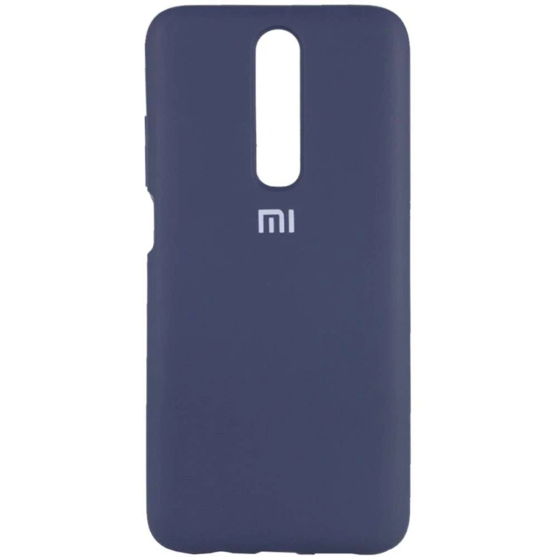 

Чохол Silicone Case з закритим низом на Xiaomi Poco X2 (Синій / Dark Blue)