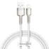 Дата кабель Baseus Cafule Series Metal USB to Lightning 2.4A (1m) (CALJK-A0) – White. Фото 1 з 5