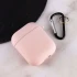 Силіконовий футляр з мікрофіброю для навушників Airpods 1/2 – Рожевий / Pink Sand. Фото 3 з 5