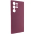 Чохол Silicone Case Lakshmi Premium із закритою камерою для Samsung Galaxy S25 Ultra – Бордовий / Plum. Фото 2 з 7