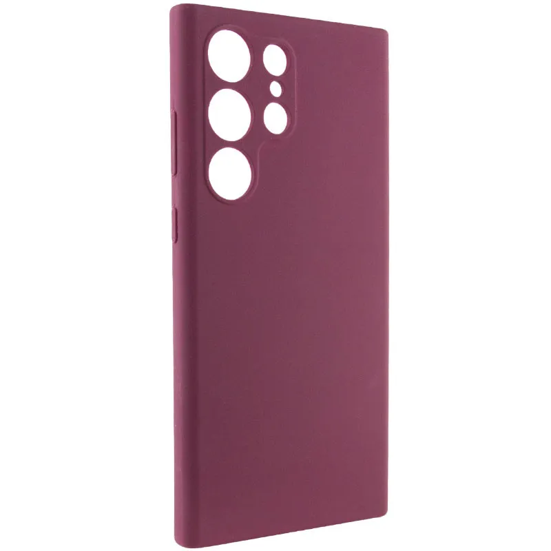 Чехол Silicone Case Lakshmi Premium з закритою камерою на Samsung Galaxy S26 Ultra – Бордовый / Plum. Фото 2 из 7