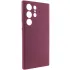 Чехол Silicone Case Lakshmi Premium з закритою камерою на Samsung Galaxy S26 Ultra – Бордовый / Plum. Фото 2 из 7