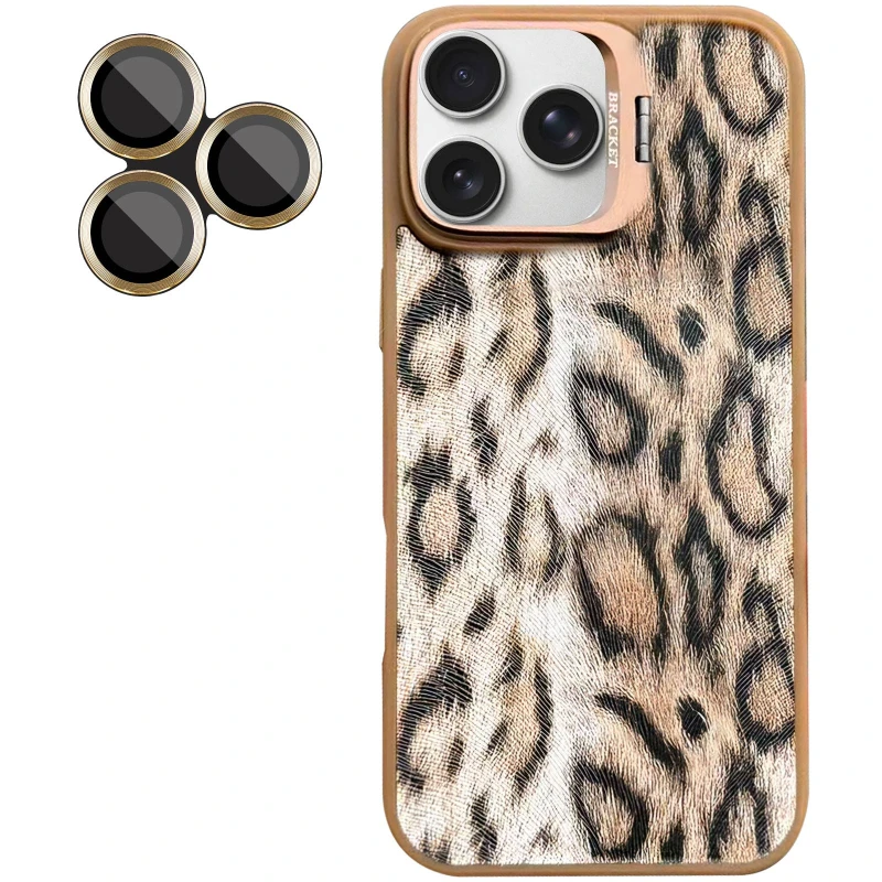 Чохол TPU+PC Wild Leopard with MagSafe and Lens для Apple iPhone 16 Pro – Brown. Фото 3 з 3