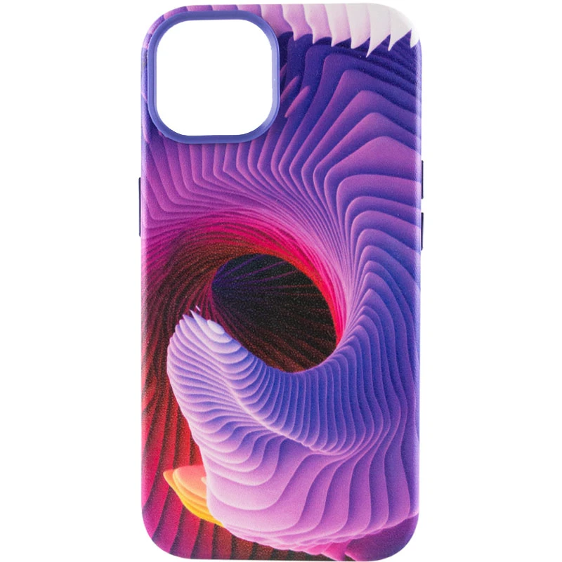 

Цветной кожаный чехол на Apple iPhone 11 Pro (5.8") (Purple / Pink)