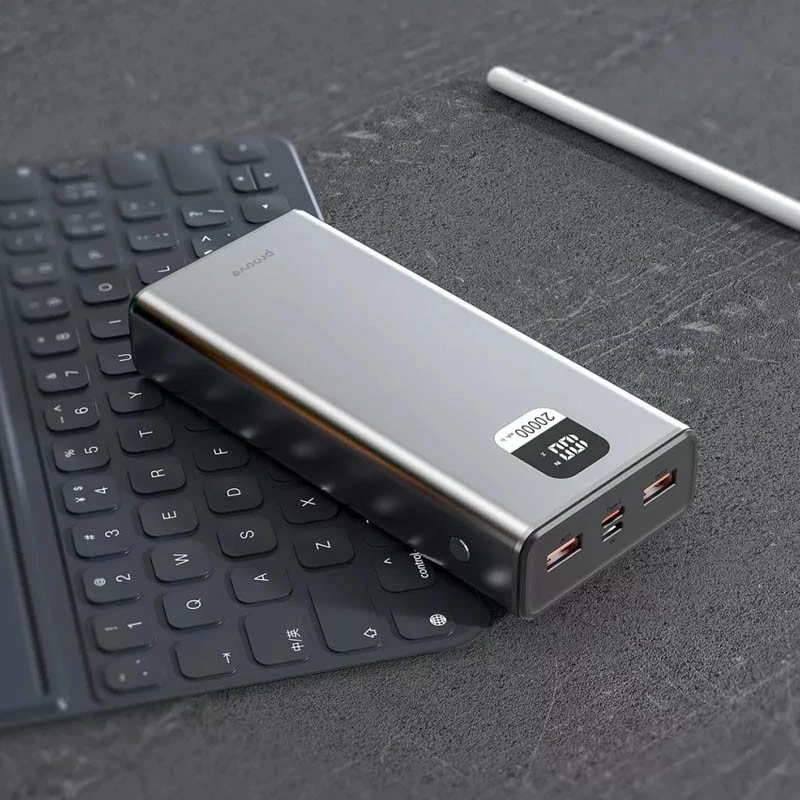Портативний зарядний пристрій Proove Guardian 22.5W 20000 mAh – Metal gray. Фото 2 з 4