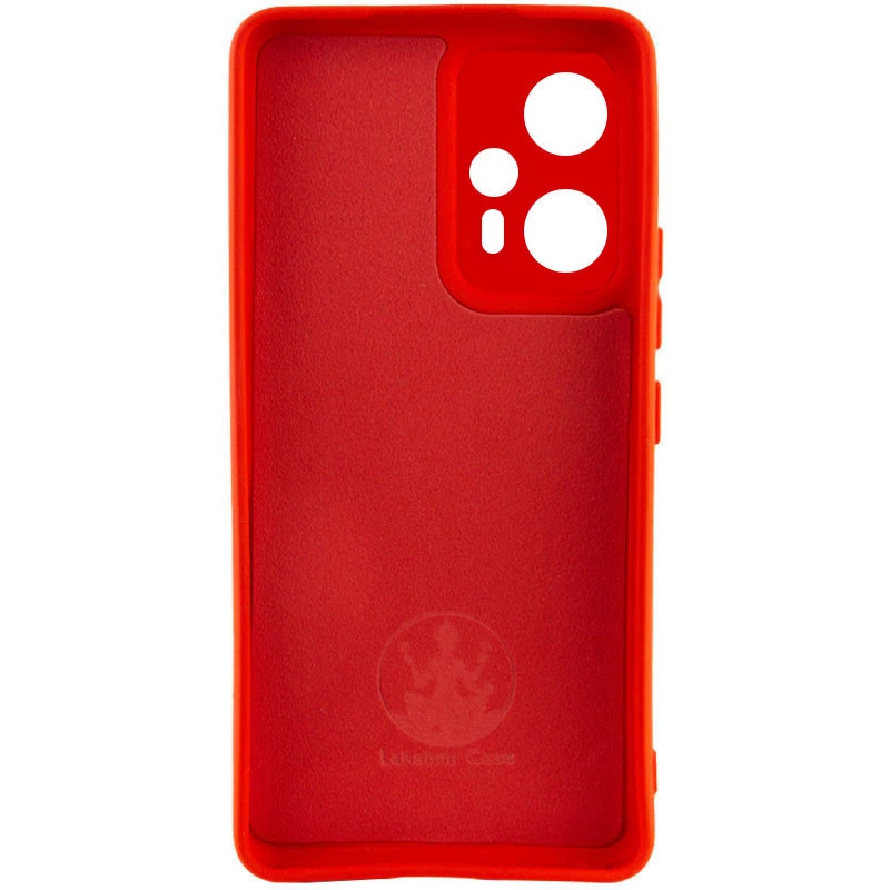 Чохол Silicone Case Lakshmi з закритою камерою на Xiaomi Redmi Note 12T Pro – Червоний / Red. Фото 2 з 4