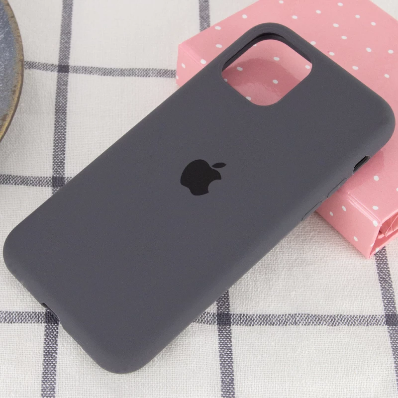Чохол Silicone Case з закритим низом на Apple iPhone 11 (6.1") – Сірий / Dark Gray. Фото 2 з 3