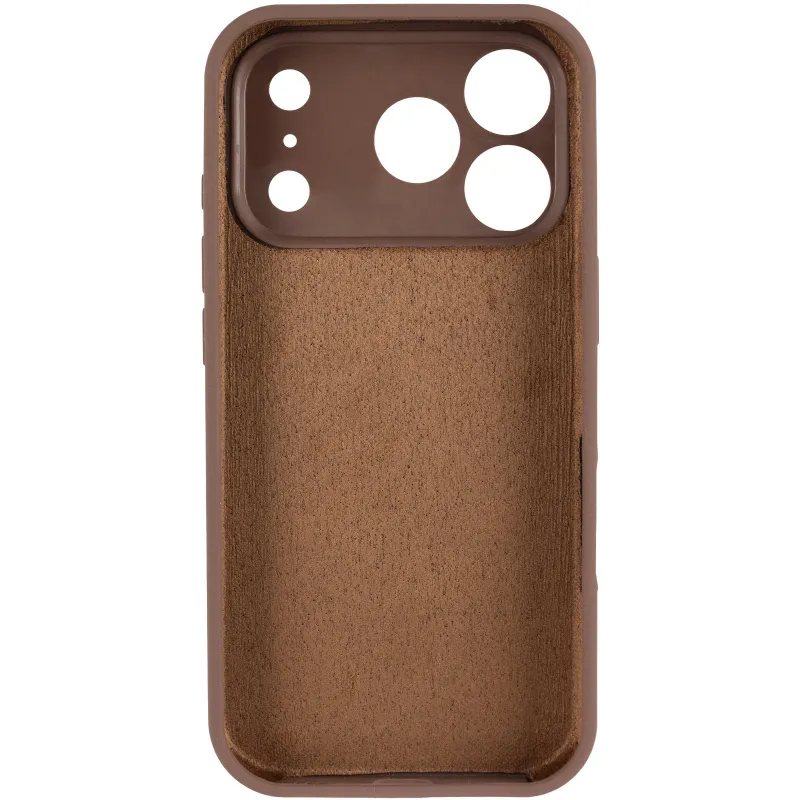 Чехол Silk Full Camera Protective (AA) NO LOGO для Apple iPhone 17 Pro Max (6.9") – Коричневый / Brown. Фото 3 из 5